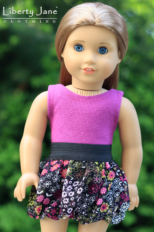 Fabulously Floral Skirt and Top for AG Dolls