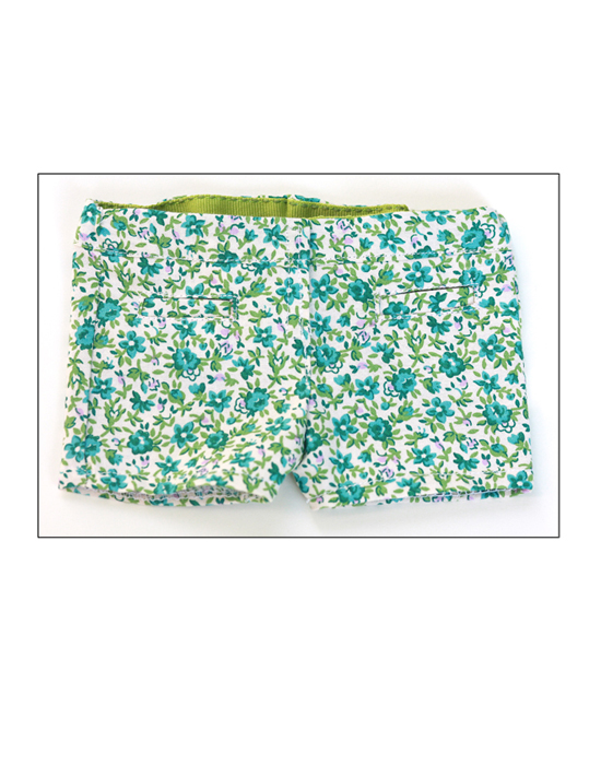 Floral Short Shorts for 18 inch Dolls